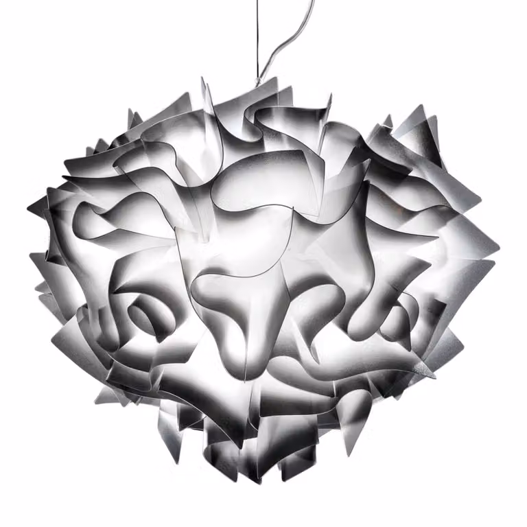 Slamp Lampada a sospensione VELI, dimmerabile, Nero, Soggiorno / Sala da pranzo, Plastica, Design, Lampada a sospensione