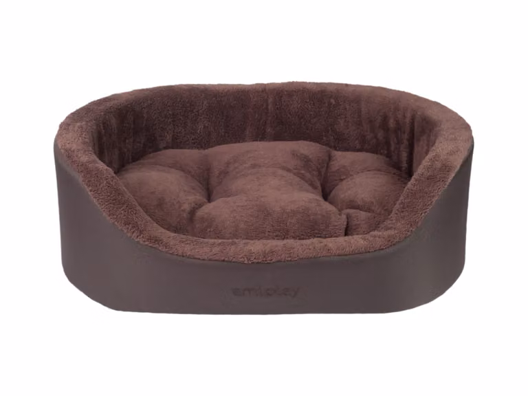 Cuccia per cani ovale ASPEINA marrone taglia S, M, L Misura: L - 73x64x22 cm
