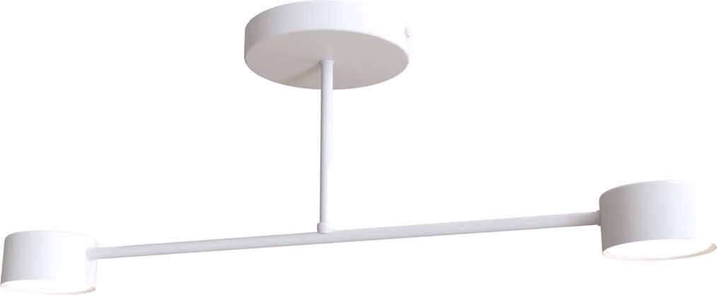 Lampada da soffitto minimalista bianca HALO 2xGX53 8W Emibig