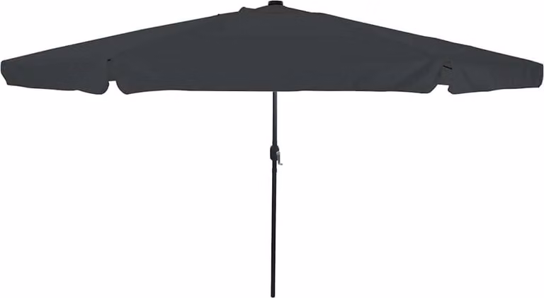 Ombrello da giardino Antracite 395 x 395 x 245 cm Poliestere