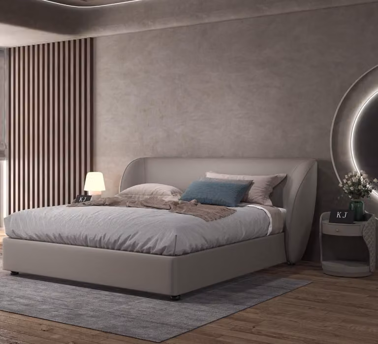 Bettgestell Design Polsterbett Bett Betten Hotel Hotelbett 180x200cm Luxus Möbel