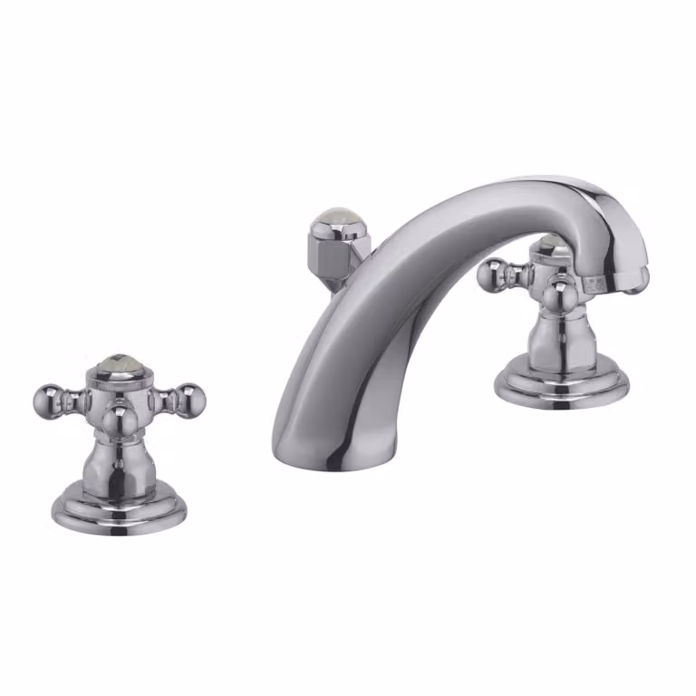 KLUDI 1926 Robinetterie de lavabo, poignées croisillons, montage 3 trous, hauteur de bec 145mm, 510430520, 510430520
