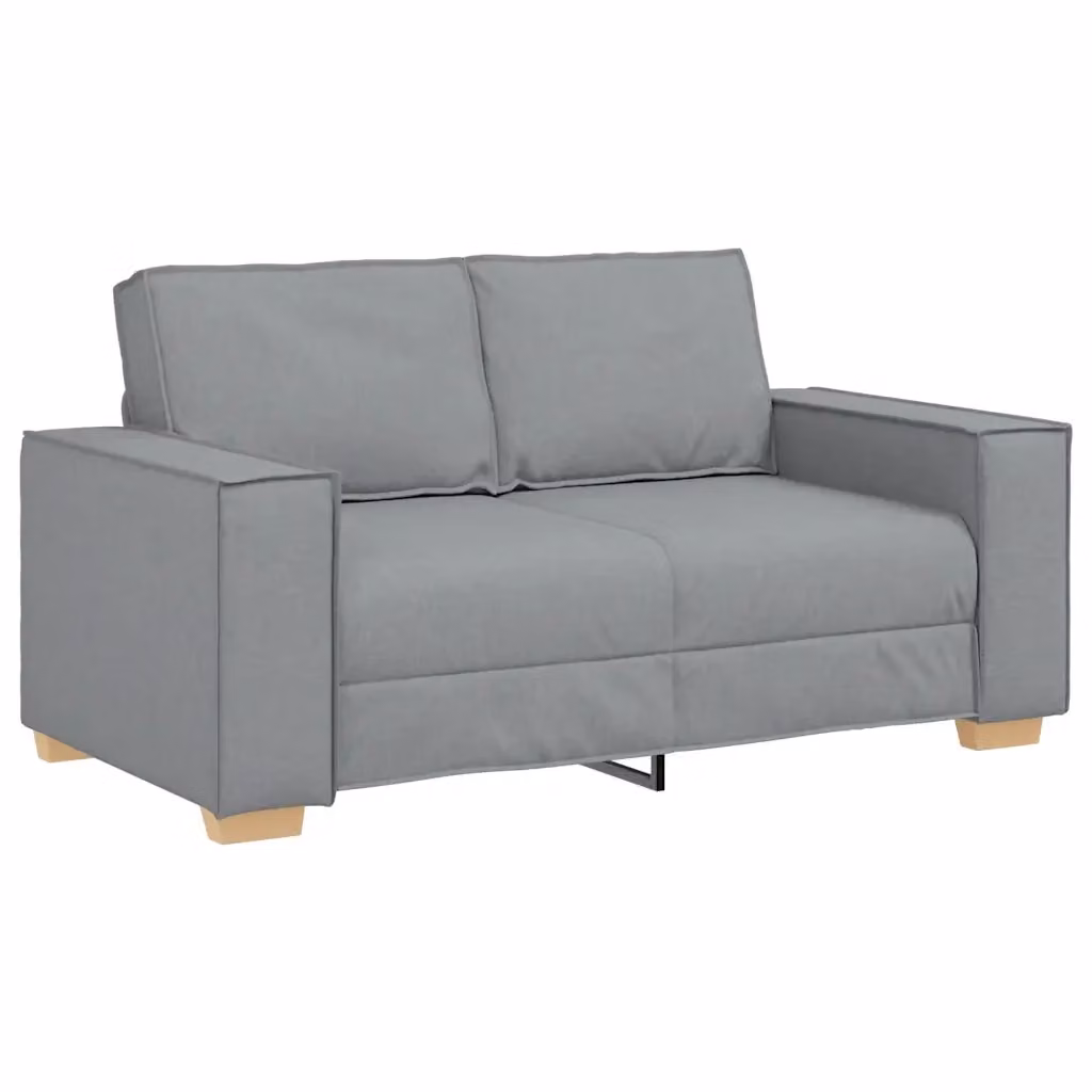 Divano a 2 posti moderno vidaXL in tessuto grigio con cuscini inclusi L: 160 cm, P: 78 cm, H: 84 cm – 2