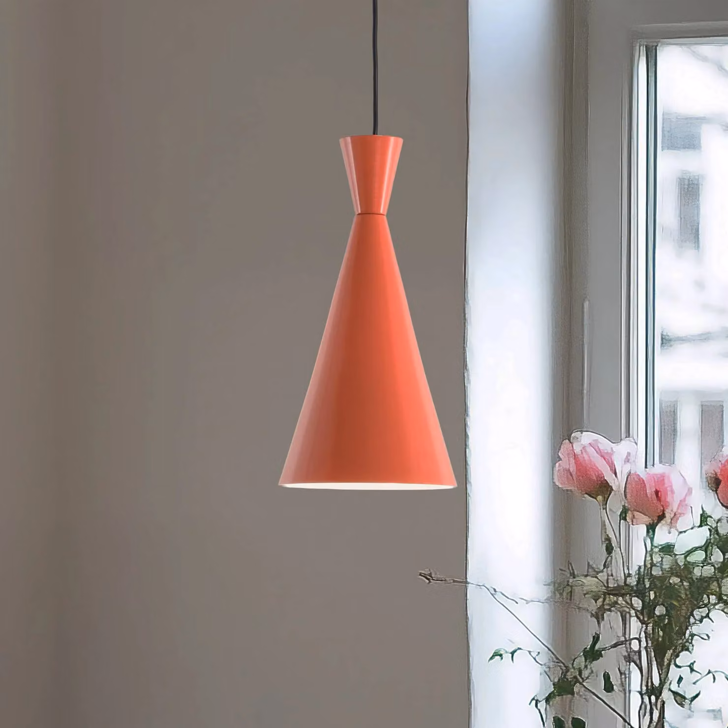 Lampada a sospensione Tom Opviq, dimmerabile, Giallo / Arancione, Soggiorno / Sala da pranzo, Metallo, Giovanile, Lampada a sospensione