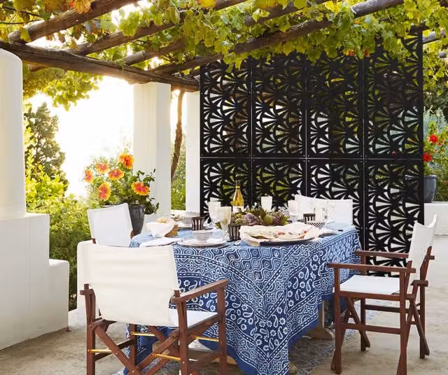 Pannello parasole in PVC traforato Signorbit, colore nero, L: 98 cm, H: 198 cm
