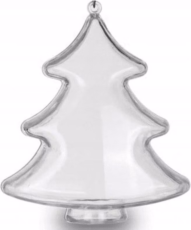 Albero di Natale in acrilico 10cm 5pz.