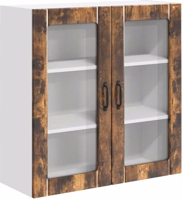 Armadio da cucina moderno porta-utensili 80 x 31 x 80 cm in legno multistrato rovere fumè 02_0054087