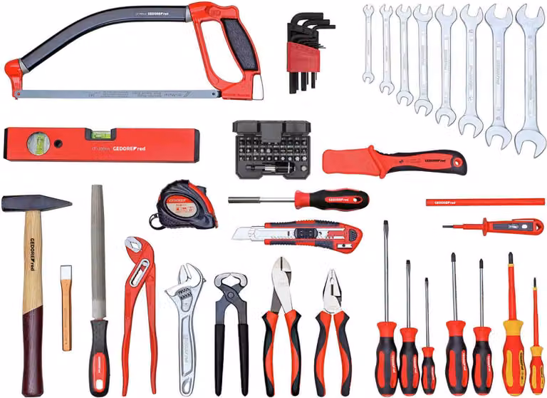 GEDORE rosso R21000072 Set di utensili BASIS sciolti da 72 pezzi, 3301627