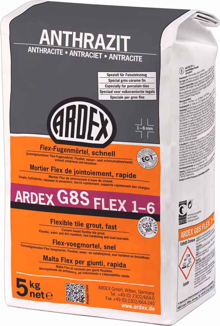 ARDEX G8S Flex-Fugenmörtel Anthrazit 5kg Beutel