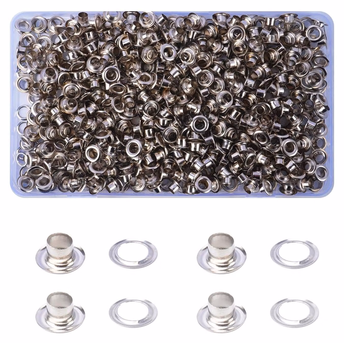 Kit di 500 pezzi, set di occhielli da 5 mm
