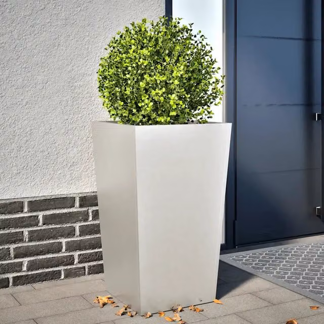 Fioriera da Giardino-Vaso da Esterno 45x45x75 cm in Acciaio Inox