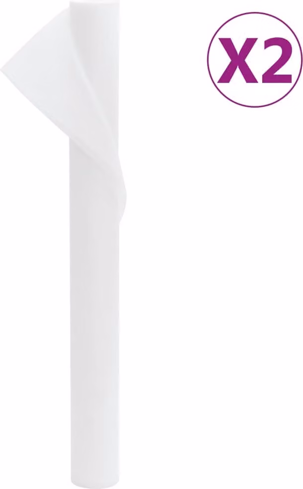 Copertura per Piante 2 Rotoli 70 g/m² 10x1,6 m