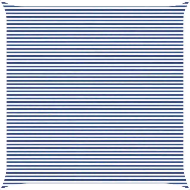Vela Parasole Quadrata in Poliestere Blu e Bianco 7 x 7 m