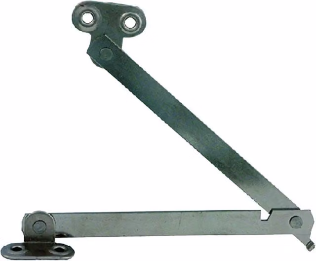 Asta snodata con fermo BricoGo in acciaio inox color argento, lunghezza regolabile da 20 a 50 cm