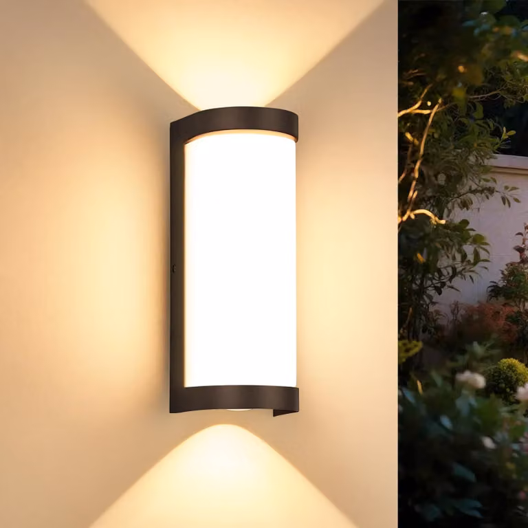 Fareto LED da 24 W, grado di protezione IP65, impermeabile, 3000 lumen, luce bianco caldo, alluminio nero