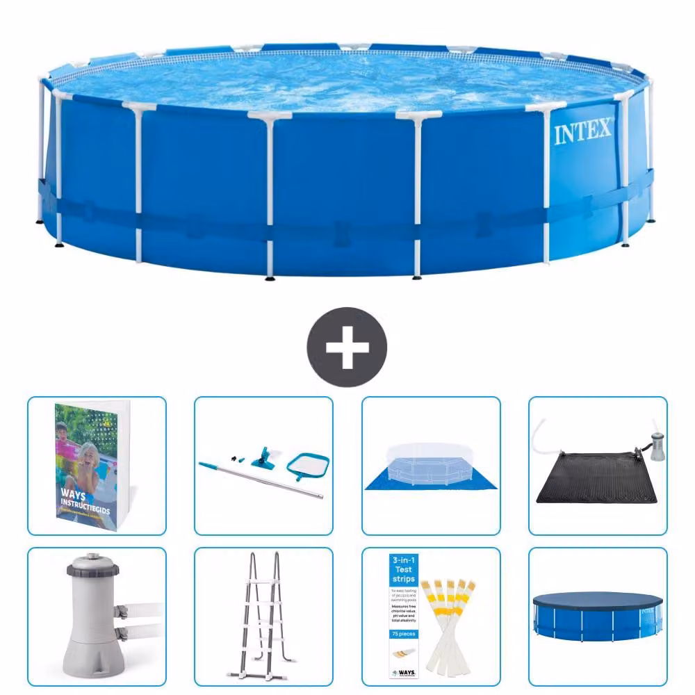 Piscina fuori terra a struttura - 457x122 cm - 7 pezzi - Modello S583