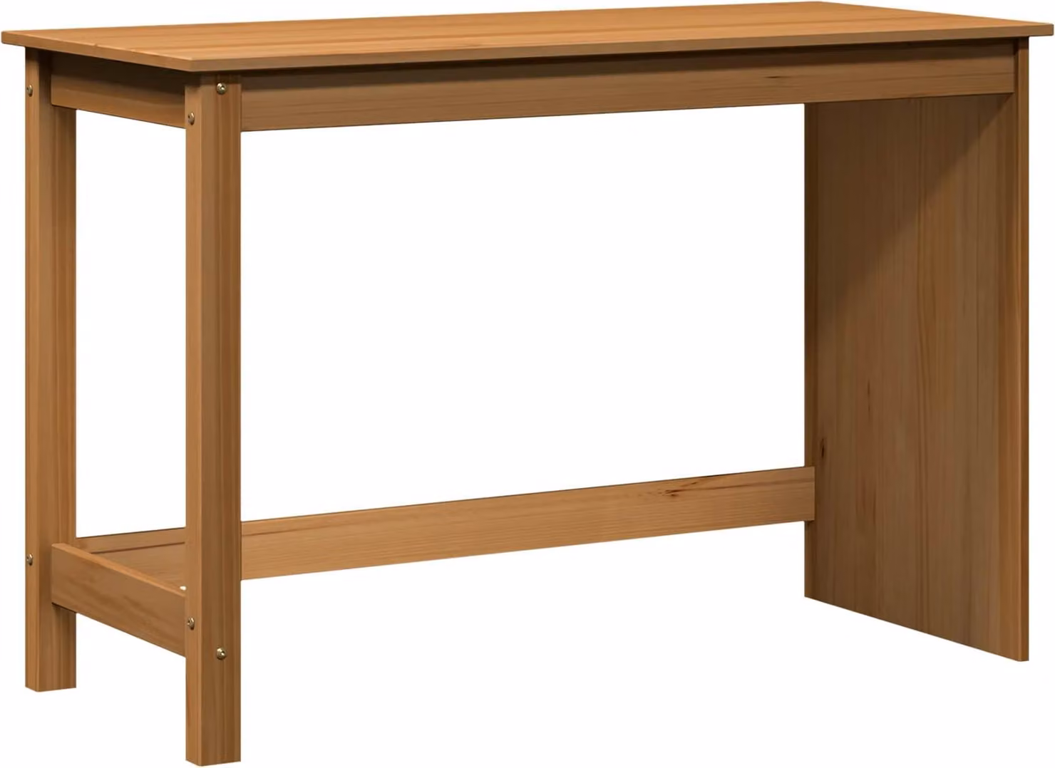 Scrivania Marrone miele 112 x 50 x 75 cm Legno di Pino Massello