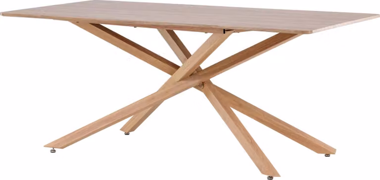 FURNLUX Tavolo da pranzo Piazza Noce Und Rovere 90cm / Hauptfarbe: Braun / Dimensioni: 90 x 180 x 75 cm