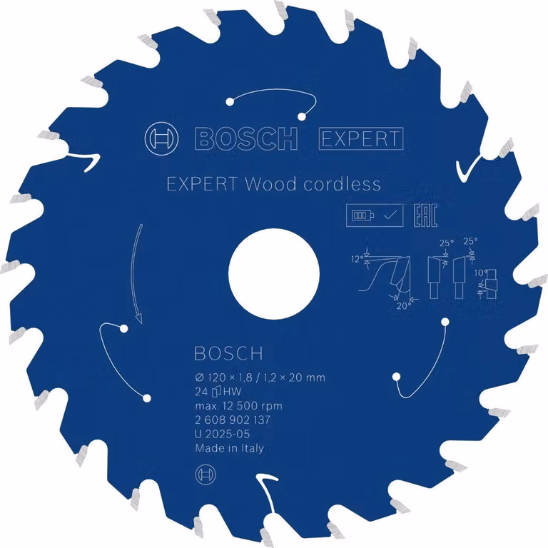 Lama circolare Bosch EXPERT Wood, 120x20 mm, Z24