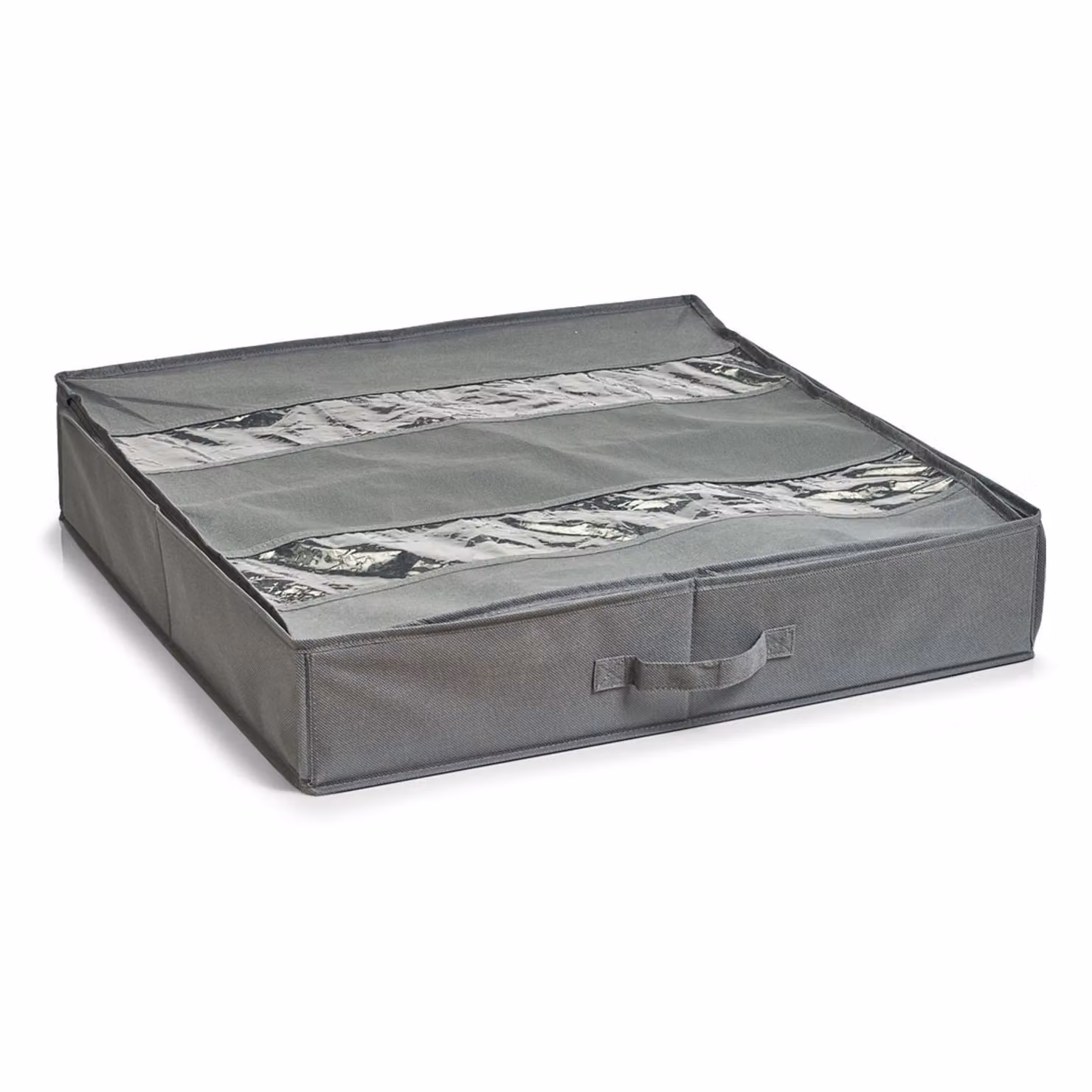 Scatola per scarpe Zeller, flessibile, grigio, 60 x 60 x 13 cm, 14610