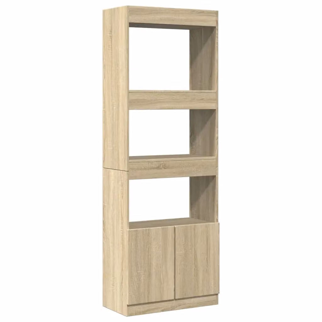 Credenza Buffet Armadio Design Mania Rovere Sonoma Marrone e Beige L: 63 cm, P: 33 cm, H: 180 cm – 2