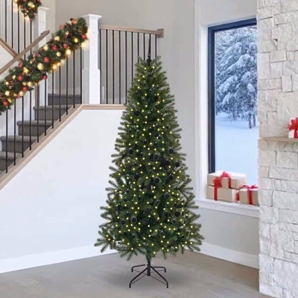 Maison Exclusive - Albero di Natale artificiale, verde, 240 cm, realizzato in PE e PVC