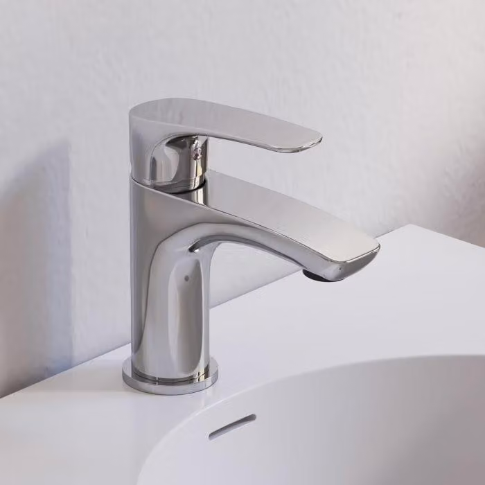 Kronenbach Rivara: Miscelatore monocomando per lavabo, senza tappo di scarico, a risparmio idrico
