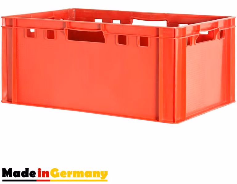 Cassa per carne E3 Cassa per carne rossa Cassa per carne Casse per carne Cassa per carne Eurobox Adatta al contatto con gli alimenti 60 x 40 Cassa da macellaio Selezione Kingpower, Quantità: 1