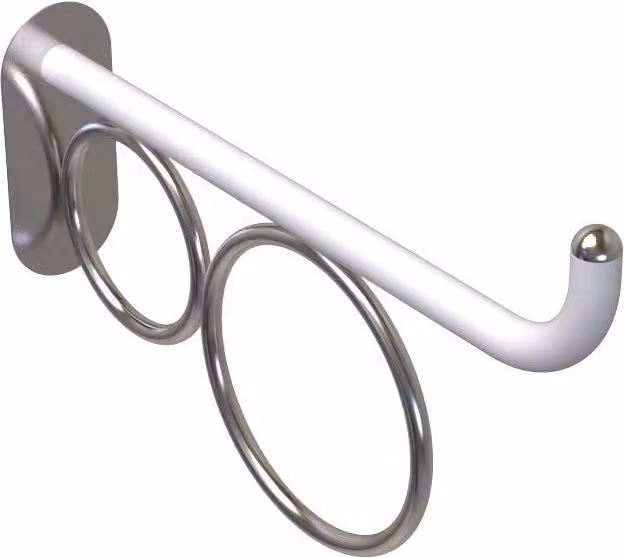 Maniglia 60 cm bagno disabili terza eta giotto inox bianco opaco