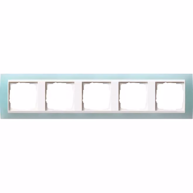 Gira 0215395 Telaio di copertura a 5 prese per Gira Event Opak Mint bianco puro