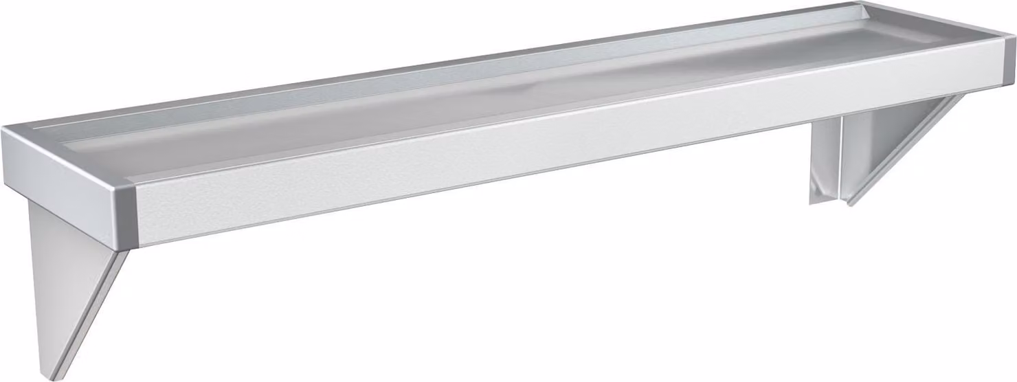 Scaffale KWC AR, SATURN, acciaio inox, 1000x138x142 mm, montaggio esterno