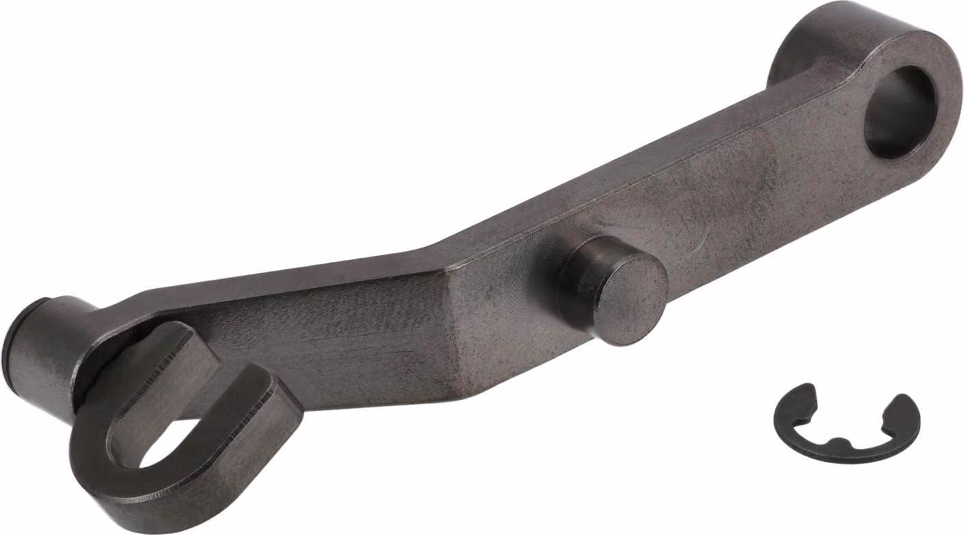 Leva girevole con forcella cambio CNC, Racing - per Simson S51, S70, Larghezza scanalatura: 8,0 mm
