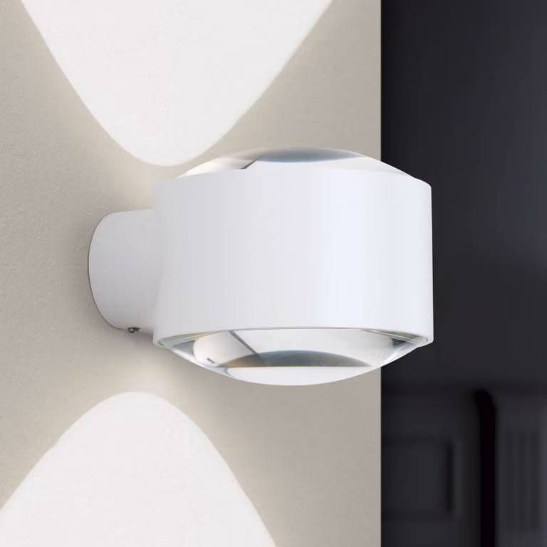 ORION Applique da esterni a LED Tatra, dimmerabile, Bianco / Opale, Alluminio, Moderno, Applique LED da esterni