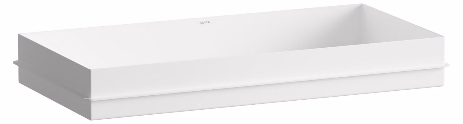LAUFEN METAPHOR Lavabo à encastrer par le dessus, rectangulaire, sans percement pour la robinetterie, sans trop-plein, 750x375x111mm, blanc brillant, H517ME70001121, H517ME70001121