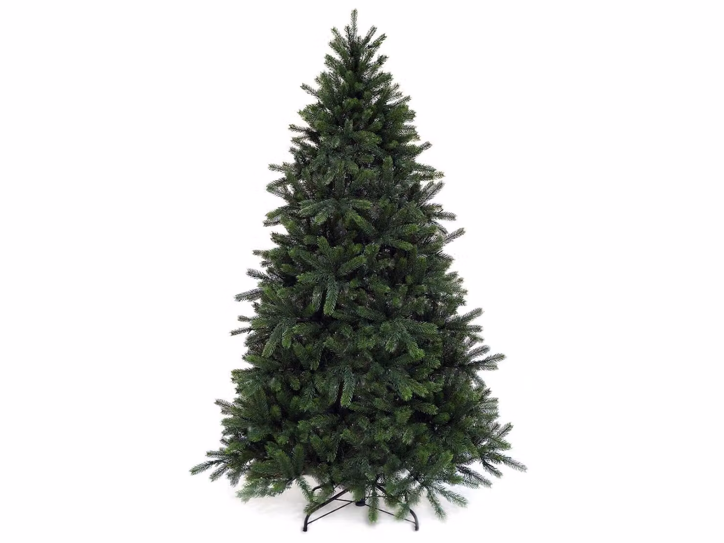 Albero di Natale artificiale verde 3D abete Merlin 210 cm con supporto