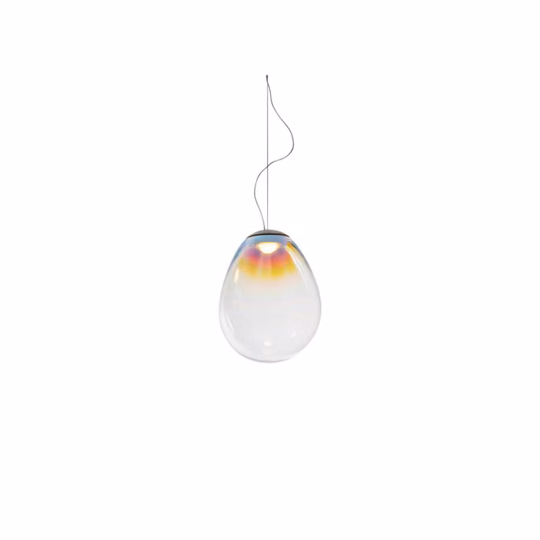 Artemide Lampada a sospensione in vetro Stellar Nebula, dimmerabile, Chiaro / Trasparente, Soggiorno / Sala da pranzo, Vetro, Design, Lampada a sospensione
