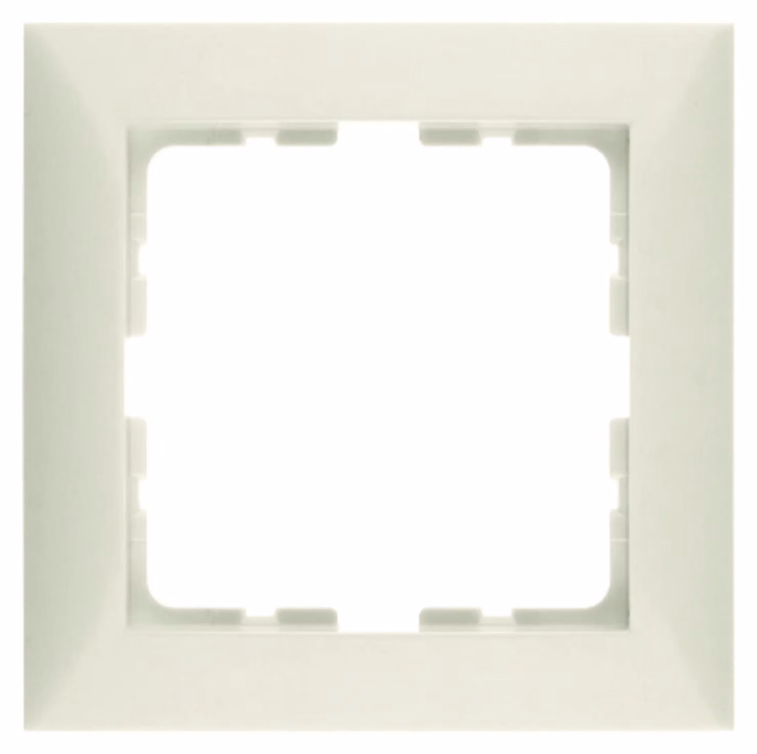 Cornice Berker, singola, S.1, bianca, lucida, 1 pz.
