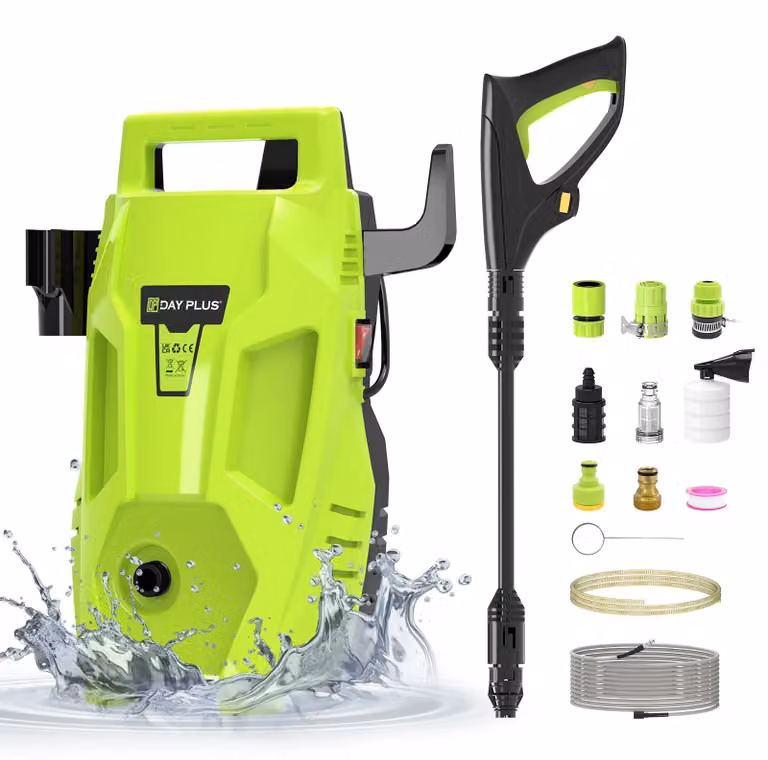 Idropulitrice per casa e giardino - 1500 W - 70 bar - 500 l/h - Ugello 3-in-1 - Cavo di alimentazione da 5,5 metri - Tubo alta pressione da 7 metri