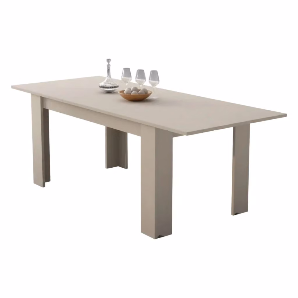Tavolo allungabile Marene DMORA beige moderno rettangolare L: 200 cm, P: 90 cm, H: 75 cm – 2