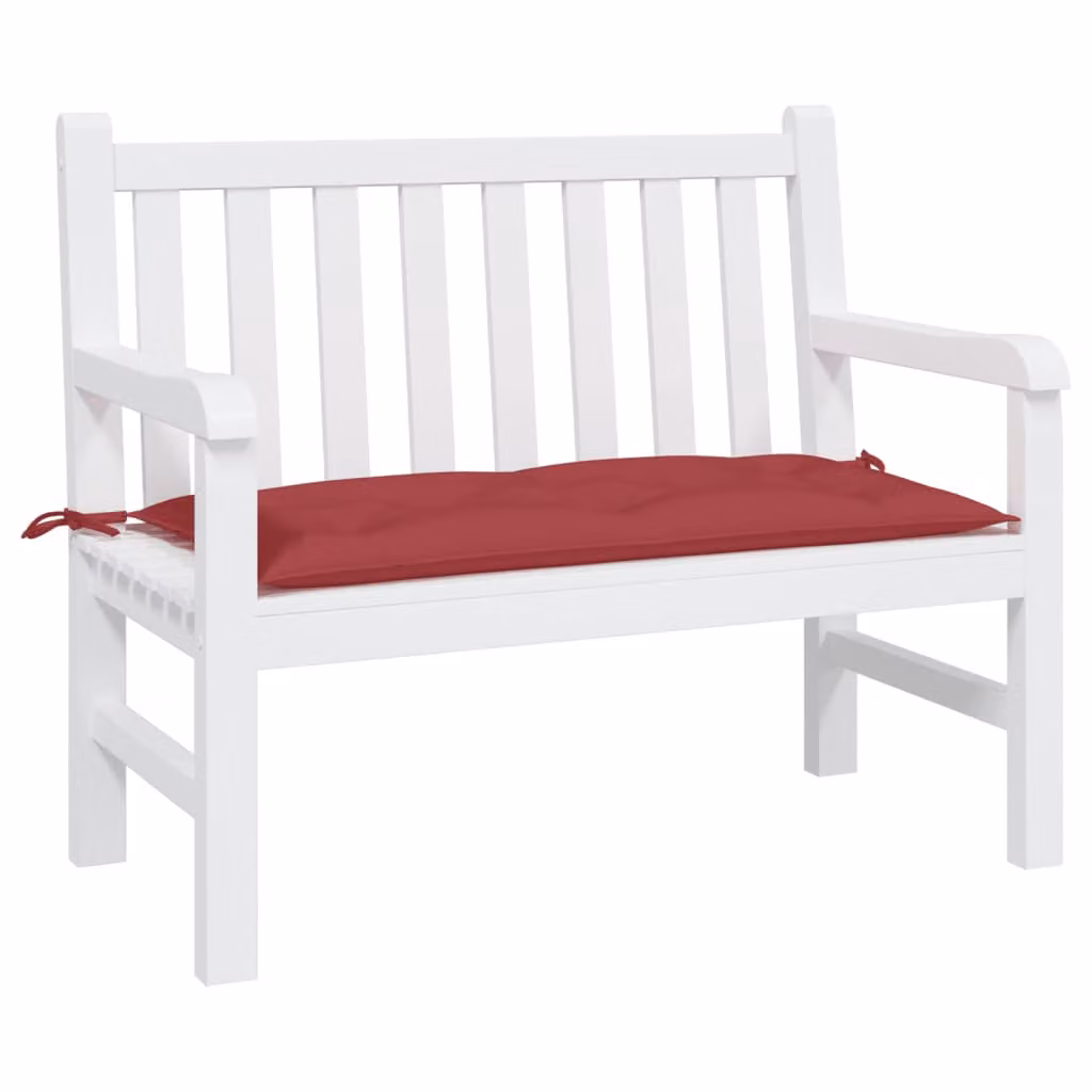 vidaXL Cuscino per Panca Rosso, L 100 x P 50 x H 7 cm, in Tessuto Oxford Idrorepellente e Traspirante