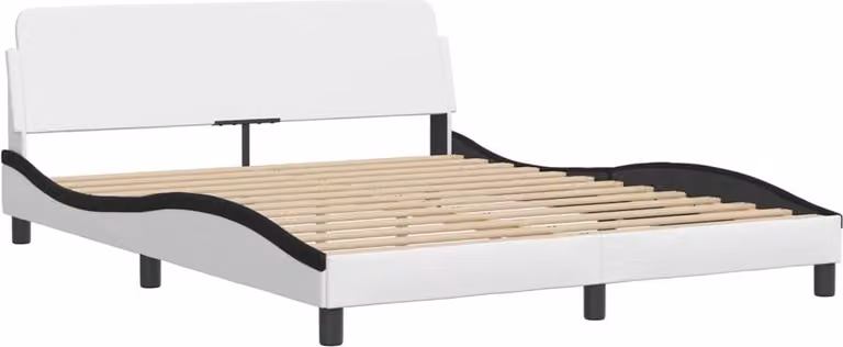Giroletto Dover Nero e Bianco 160x200 cm in Pelle finta