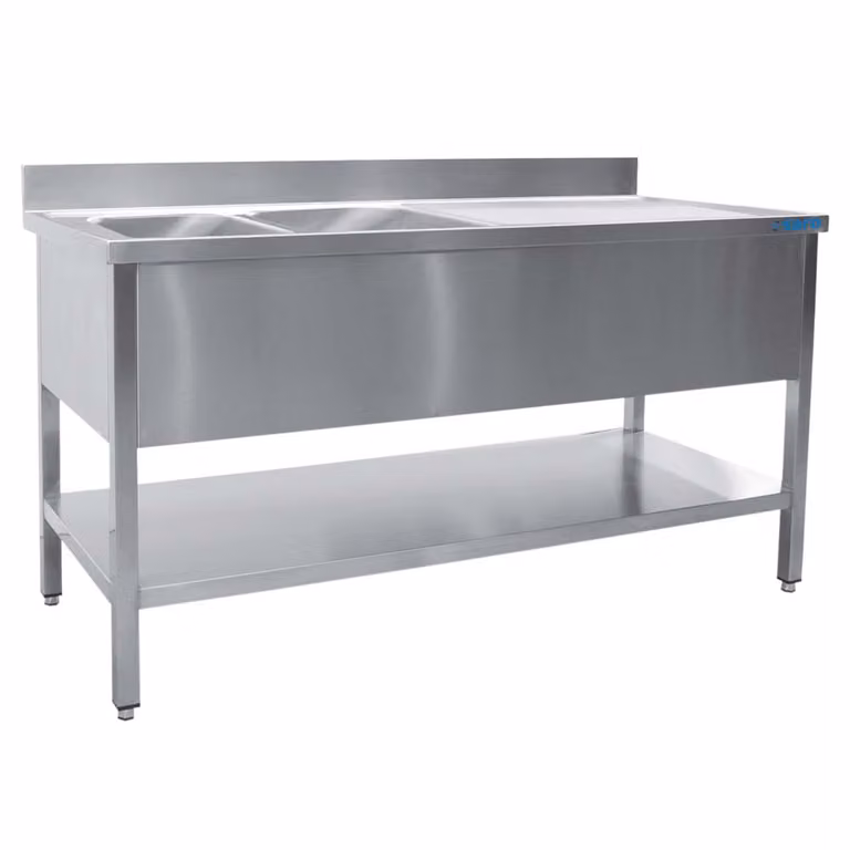 Mobile lavabo Saro con 2 vasche, lato destro - L 1400 x 600 mm
