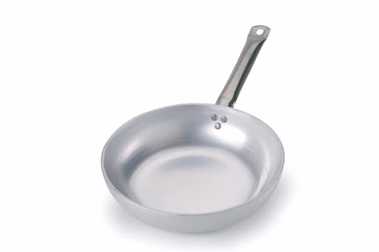 Padella alta in alluminio a un manico in acciaio inox, spessore 5 mm, diam. 28cm