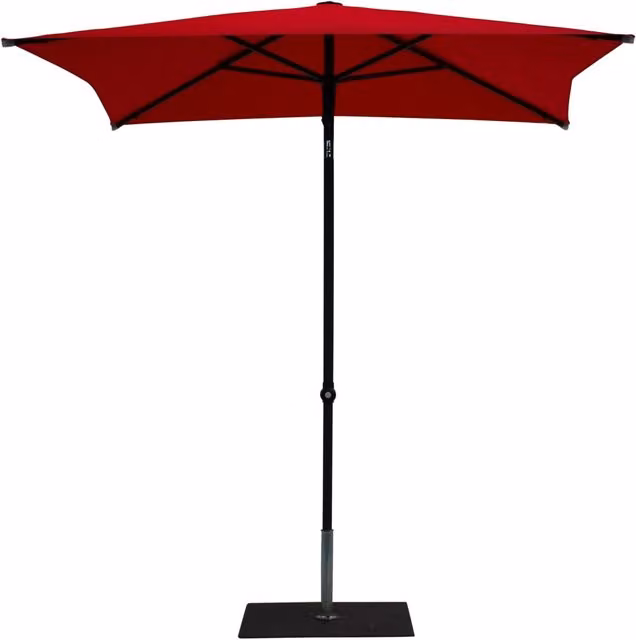 Ombrellone da Giardino 2x2 m Palo Ø38 mm in Alluminio Tessuto Poliestere Trend Rosso