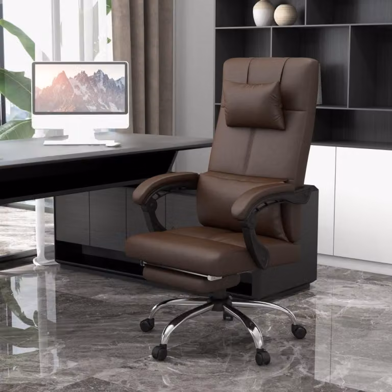Sedia da ufficio - Sedie da ufficio - Sedia per ufficio - Poltrona da ufficio - Sedia ergonomica - Regolabile - Con poggiapiedi