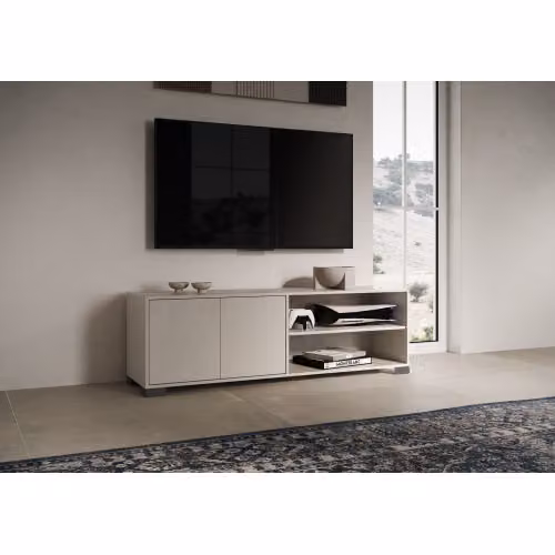 Porta Tv due ante e vano a giorno Lumina