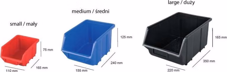 Contenitore blu 111x168x76 mm