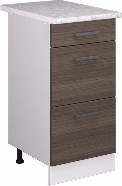 Base universale R-Line Vicco Grigio opaco con cassetti L: 40 cm, H: 81,6 cm, P: 60 cm