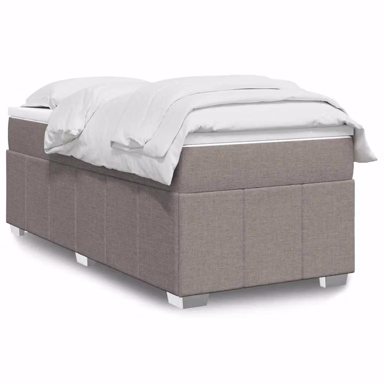 vidaXL Giroletto a Molle con Materasso in Tessuto, L/P: 100 x 200 cm