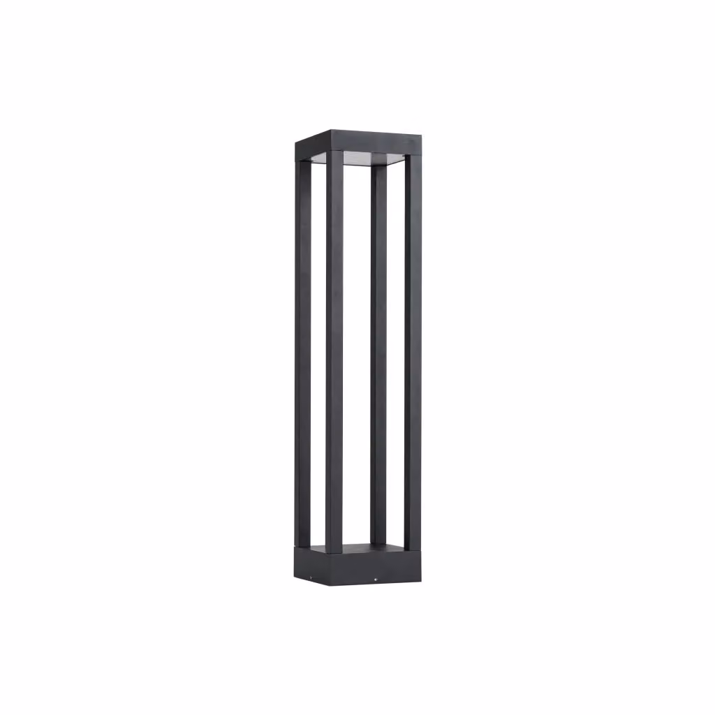 Lampione da giardino LED Nowodvorski Lighting Structure nero IP54 in metallo e alluminio con luce bianco caldo – 2